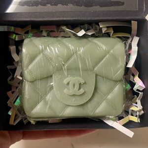 Dark Green CC Luxury Designer Purse Candle | Scented Home Decor